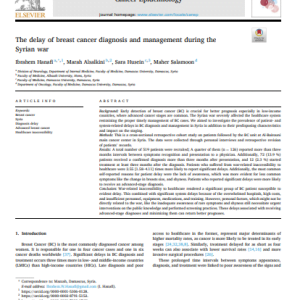 The delay of breast cancer diagnosis and management during the Syrian war