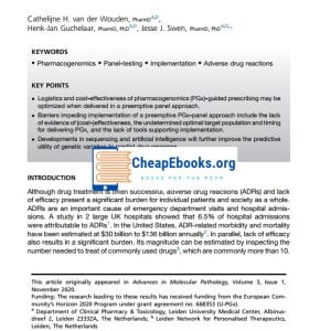 Precision Medicine Using Pharmacogenomic Panel-Testing