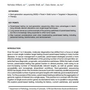 Panel Sequencing for Targeted Therapy Selection in Solid Tumors