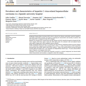 Prevalence and characteristics of hepatitis C virus-related hepatocellular carcinoma in a Spanish university hospital