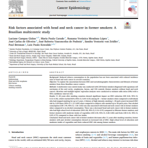Risk factors associated with head and neck cancer in former smokers: A Brazilian multicentric study