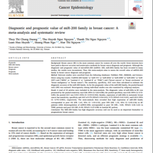 Diagnostic and prognostic value of miR-200 family in breast cancer: A meta-analysis and systematic review