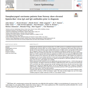 Nasopharyngeal carcinoma patients from Norway show elevated Epstein-Barr virus IgA and IgG antibodies prior to diagnosis
