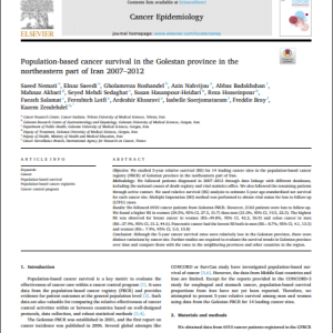 Population-based cancer survival in the Golestan province in the northeastern part of Iran 2007–2012