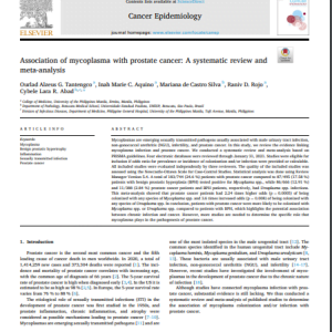 Association of mycoplasma with prostate cancer: A systematic review and meta-analysis
